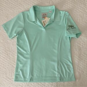 NWT EP Pro MGM Grand Women's Turquoise Polo Golf Shirt Embroidered Logo Small